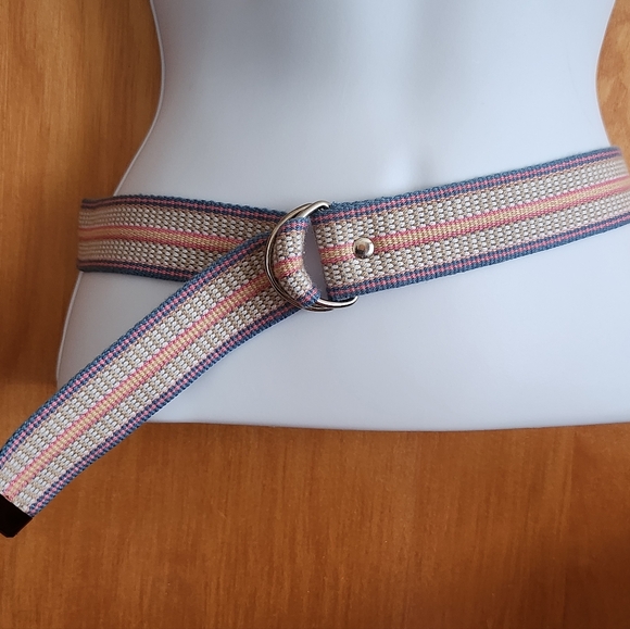 Striped Woven Belt - Picture 2 of 11